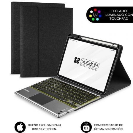 --Funda con Teclado Subblim KeyTab Pro BT para Tablet iPad 10.9