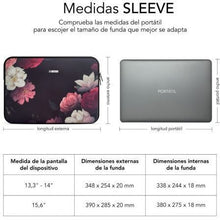 -2-Funda Subblim Trendy Sleeve Neo Flowers para Portátiles hasta 15.6