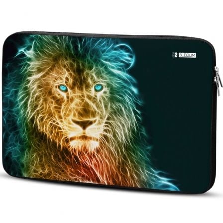 --Funda Subblim Trendy Sleeve Neo Lion para Portátiles hasta 14