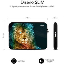 -2-Funda Subblim Trendy Sleeve Neo Lion para Portátiles hasta 14