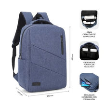 -3-Mochila Subblim City Backpack para Portátiles hasta 15.6