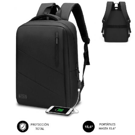 --Mochila Subblim City Backpack para Portátiles hasta 15.6