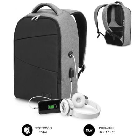 --Mochila Subblim Secure V2 AP para Portátiles hasta 15.6