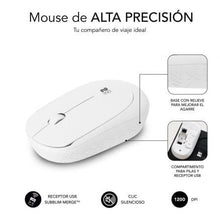 -1-Ratón Inalámbrico Subblim Business Plus Silencioso/ Hasta 1200 DPI/ Blanco-1