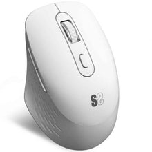--Ratón Ergonómico Inalámbrico por Bluetooth/ 2.4GHz Subblim Curve Ergo Dual Battery/ Batería recargable/ Hasta 1600 DPI/ Blanco-