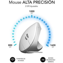 -3-Ratón Vertical Subblim Glide Vertical Ergo Wired/ Hasta 1600 DPI/ Blanco-3