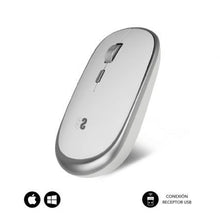 --Ratón Mini Inalámbrico Subblim Wireless Mini/ Hasta 1600 DPI/ Plata-
