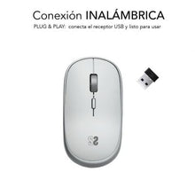 -1-Ratón Mini Inalámbrico Subblim Wireless Mini/ Hasta 1600 DPI/ Plata-1