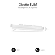 -2-Teclado Subblim Business Slim Silencioso/ Blanco-2