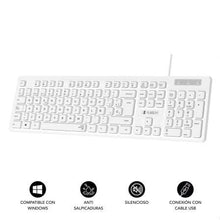 -3-Teclado Subblim Business Slim Silencioso/ Blanco-3