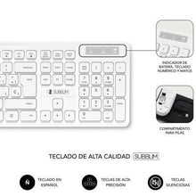 -2-Teclado y Ratón Subblim Combo Business Slim Silencioso Inalámbrico/ Blanco-2