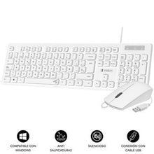 --Teclado y Ratón Subblim Combo Business Slim Silencioso/ Blanco-