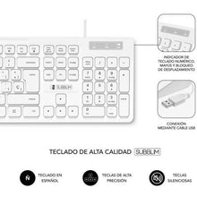 -2-Teclado y Ratón Subblim Combo Business Slim Silencioso/ Blanco-2