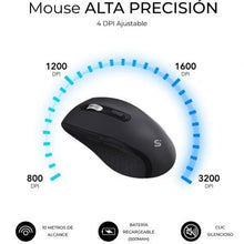 -3-Teclado y Ratón Inalámbrico Subblim Combo Dual Office Prowave/ Negro-3