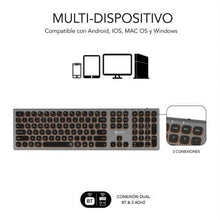 -2-Teclado Inalámbrico Subblim Master/ Gris y Negro-2