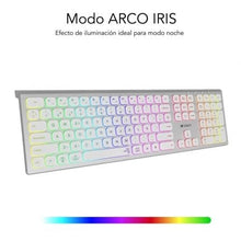 -4-Teclado Inalámbrico Subblim Master/ Plata y Blanco-4