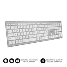 --Teclado Inalámbrico por Bluetooth Subblim 2PUE200 Pure Extended/ Plata-