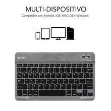 -1-Teclado Compacto Inalámbrico por Bluetooth Subblim Smart/ Gris-1