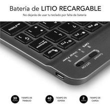 -3-Teclado Compacto Inalámbrico por Bluetooth Subblim Smart/ Gris-3