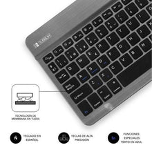 -4-Teclado Compacto Inalámbrico por Bluetooth Subblim Smart/ Gris-4