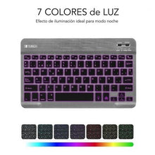 -4-Teclado Compacto Inalámbrico por Bluetooth Subblim Smart Backlit/ Gris-4