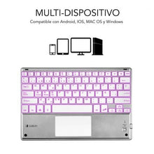-1-Teclado Compacto Inalámbrico por Bluetooth Subblim SMBT50/ Plata-1