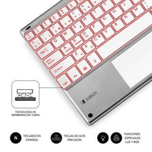 -3-Teclado Compacto Inalámbrico por Bluetooth Subblim SMBT50/ Plata-3