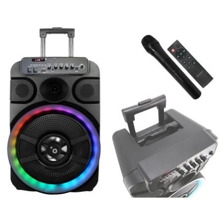 --Altavoz Portable con Bluetooth Sunstech Muscles 12/ 40W/ 1.0-