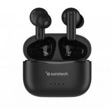 --Auriculares Bluetooth Sunstech WAVEPODSBK con estuche de carga/ Autonomía 4.5h/ Negros-