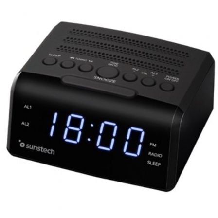 --Despertador Sunstech FRD35U/ Radio FM-