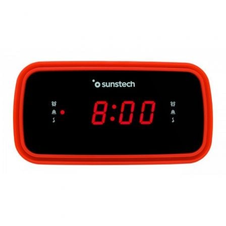 --Despertador Sunstech FRD60RD/ Radio FM-