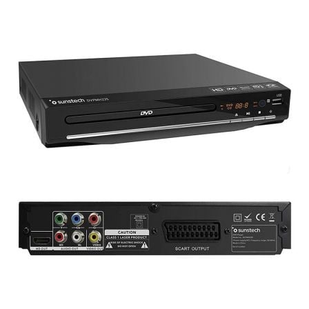 --Reproductor DVD Sunstech DVPMH225BK-