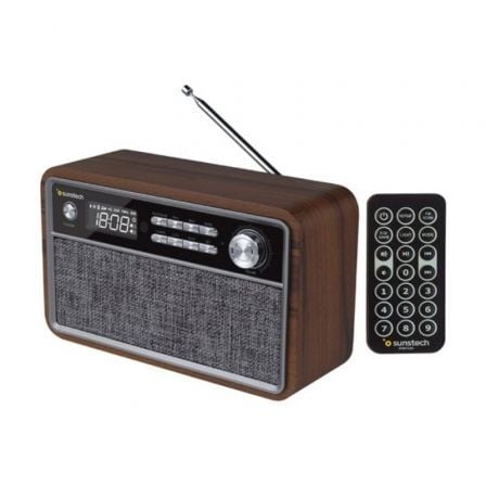 --Radio Vintage Sunstech RPBT500/ Madera-