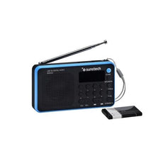-1-Radio Portátil Sunstech RPDS32BL/ con Batería/ Negra y Azul-1