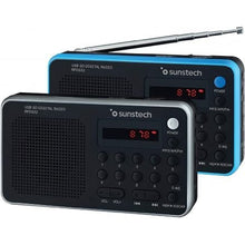 -1-Radio Portátil Sunstech RPD32SL/ con Batería/ Negra y Plateada-1