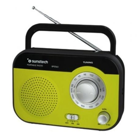 --Radio Portátil Sunstech RPS560/ Verde-