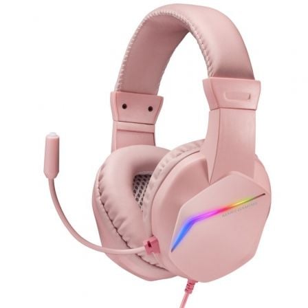 --Auriculares Gaming con Micrófono Mars Gaming MH122/ Jack 3.5/ Rosas-