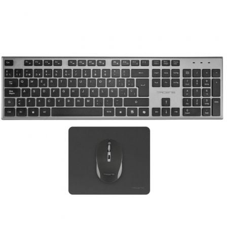 --Pack Gaming Tacens ZENITH/ Teclado Inalámbrico + Ratón Inalámbrico + Alfombrilla-