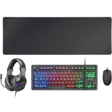 --Pack Gaming Mars Gaming MCP-RGB3/ Teclado RGB + Ratón Óptico + Alfombrilla XXL + Auriculares-