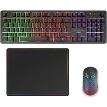 --Pack Gaming Mars Gaming MCPWX/ Teclado Inalámbrico + Ratón Inalámbrico + Alfombrilla-