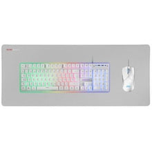 -3-Pack Gaming Mars Gaming MCPX/ Teclado H-MECH  + Ratón Óptico + Alfombrilla/ Blanco-3