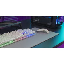 -4-Pack Gaming Mars Gaming MCPX/ Teclado H-MECH  + Ratón Óptico + Alfombrilla/ Blanco-4