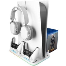 --Soporte Multifunción RGB para PS5 Mars Gaming MPS5-B2/ Blanco-