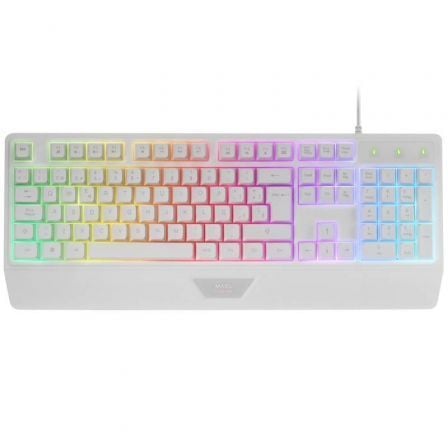 --Teclado Gaming SemiMecánico Mars Gaming MK124/ Blanco-