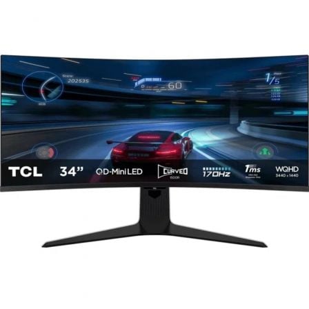 --Monitor Gaming Curvo TCL 34R83Q 34