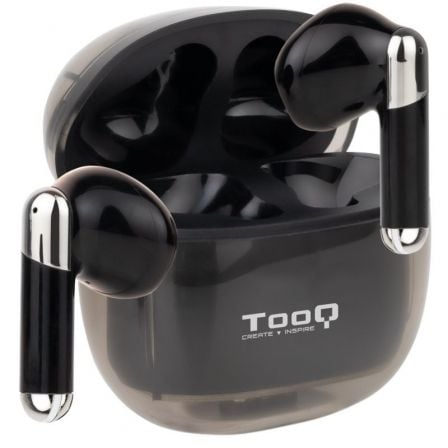 --Auriculares Bluetooth TooQ Onyx TQBWH-0054B con estuche de carga/ Autonomía 4h/ Negros-