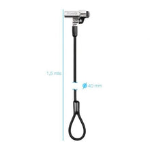 -2-Cable de Seguridad Tipo NANO para Portátiles TooQ TQCLKC0045-G/ 1.5m-2