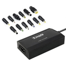 --Cargador de Portátil TooQ TQLC-100BS01M/ 100W/ Manual/ 12 Conectores/ Voltaje 12-24V/ 1 USB-