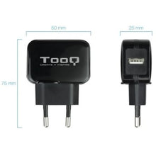 -1-Cargador de Pared TooQ TQWC-1S01/ 1xUSB/ 12W/ Negro-1