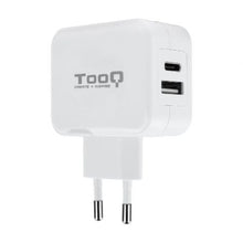 --Cargador de Pared TooQ TQWC-2SC02WT/ 1xUSB Tipo-C/ 1x USB/ 27W-